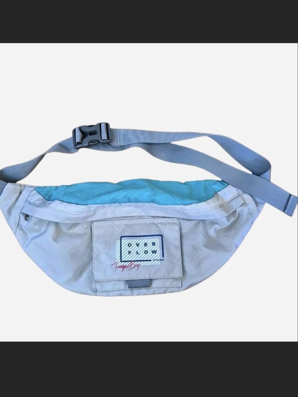 Grey & Teal Waist/belt Bag